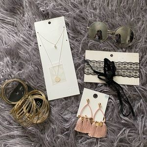 H&M sunglasses/necklaces/earrings/bracelets